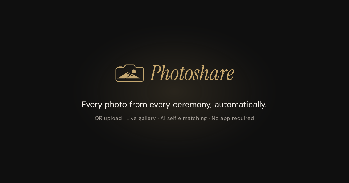 Photoshare - Every photo from every ceremony, automatically